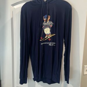 Long sleeve hoodie t shirt - polo bear